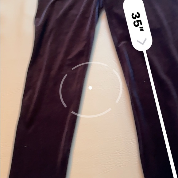 LOFT Classic deep blue velvet Leggings - Picture 1 of 4